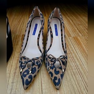 Stuart Weitzman Flora 75 Leopard Pumps